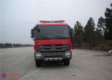 Mercedes Chassis Foam Fire Fighting Vehicles Monitor Flow 100L/S Tiltable Cabin