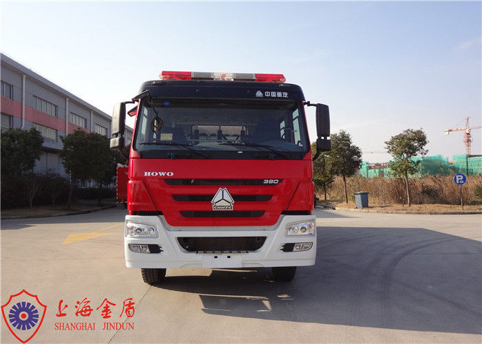 Four Door Structure Fire Fighting Truck 6x4 Drive ISO9001/CCC Foam Fire Truck