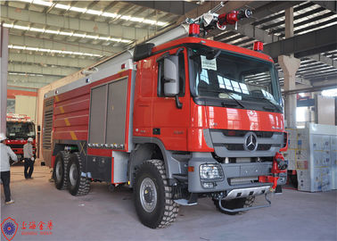 6X6 Drive 440kw เครื่องยนต์รถดับเพลิงสนามบินสำหรับผู้โดยสารช่วยเหลือเครื่องบินอย่างรวดเร็ว