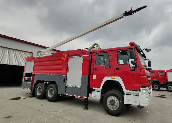 ความสูงในการทำงาน 25m Water Tower รถดับเพลิง Spray Flow 4200L/min 70m Range