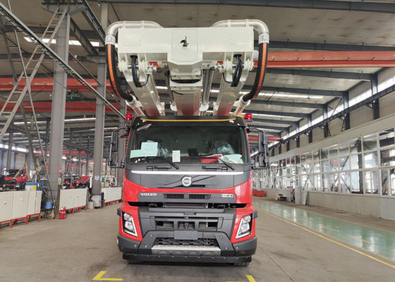 รถดับเพลิงหอน้ำไฮดรอลิก Mercedes Benz 20MPa พร้อมเครนยืดไสลด์ 32 ม