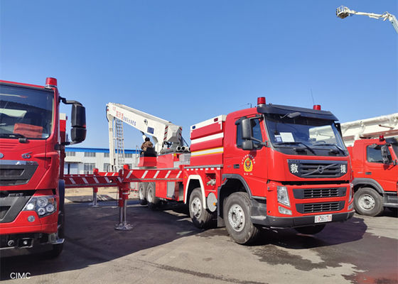 42600kg Full Mass 60M รถบรรทุกบันไดทางอากาศ, M Cab H Style รถดับเพลิง