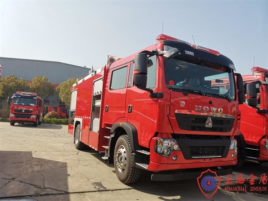206kw 4x2 ยาว Cab Water Foam รถกู้ภัยดับเพลิงพร้อมประกวดราคา 8000 กก